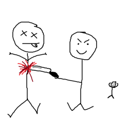 One chance sword fight