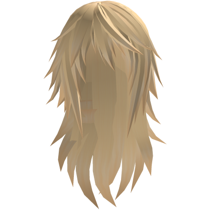 long straight emo hair (blonde)