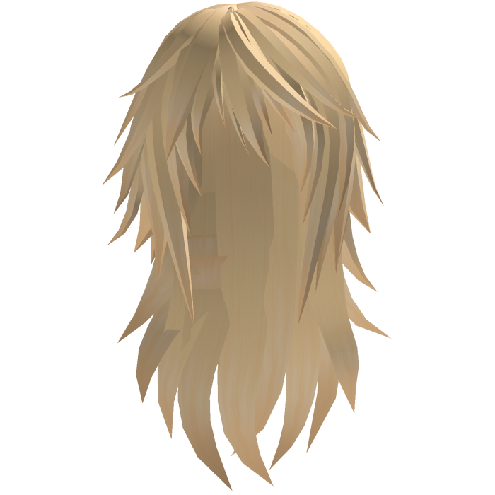 long straight emo hair (blonde)