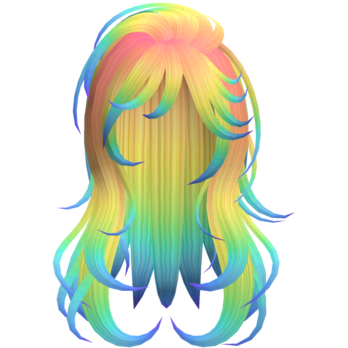 Soft Flowy Long Layered Hair (Rainbow)