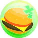 Cheeseburger Roblox game pass icon