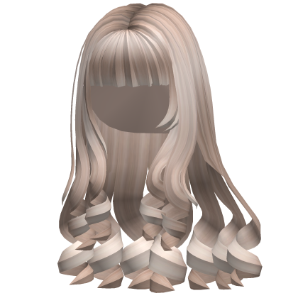 Long Curly Hair Platinum Blonde Roblox item