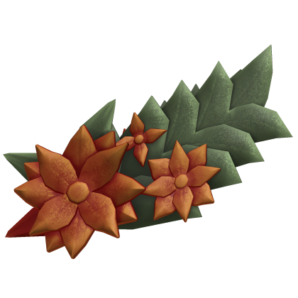 Orange Flower Valkyrie Elven Hair Accessory Roblox item