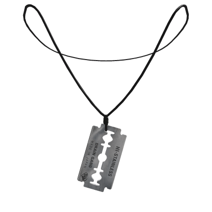Drain Gang Prop Razor Blade(e) Necklace thumbnail
