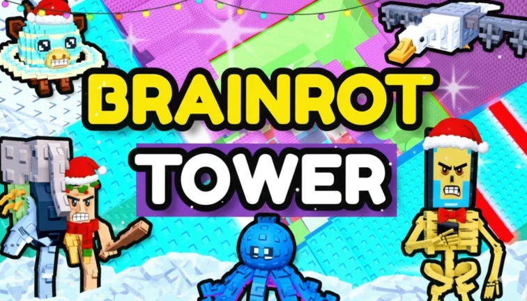 [SLAP] Brainrot RAGE Tower 🎄🎅