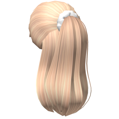 Layered Blonde Scrunchie Ponytail Roblox item