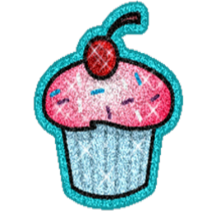 Pink Glitter Cupcake Roblox decal