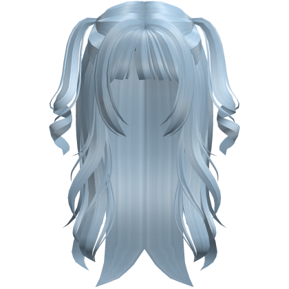 Dreamy Curly Twintails Hairstyle (Blue) Roblox item