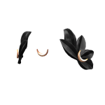 Moon Crystal Petals - Black
