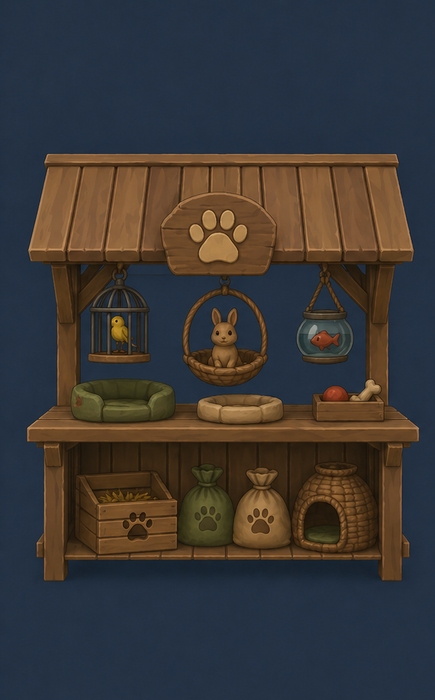 Wooden Pet Stall preview 1
