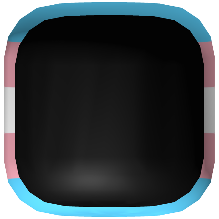Trans Pride Head Outline