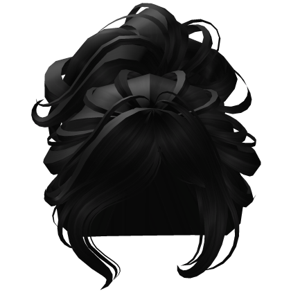 Messy Hair Black Roblox item