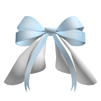 Waist ruffled bow in blue