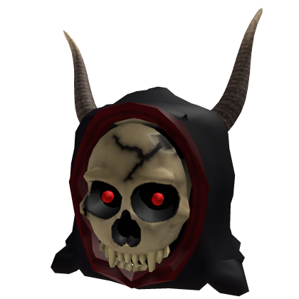 Horned Shattered Skull Hood