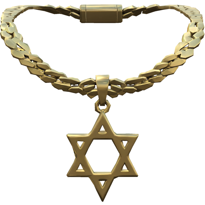 Gold Iced Out Israel Chain 3.0