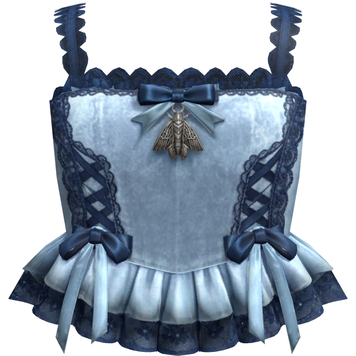 Sky Blue Lace Corset Top