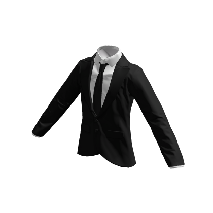 Black Blazer w/ Shirt & Tie