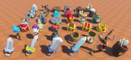 36 Free Low Poly Fantasy RPG Adventure Models preview 1