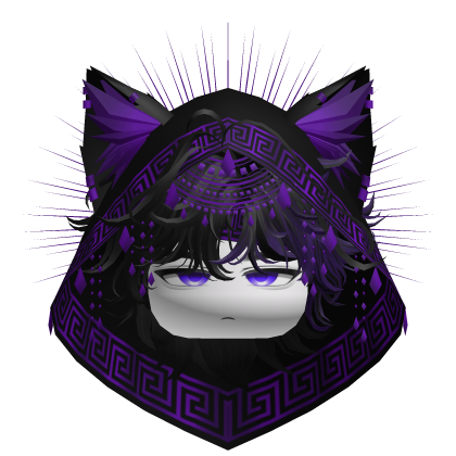 Egyptian Mullet w/ Divine Purple Black Hood