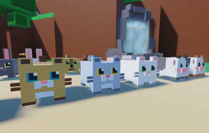 Low Poly Cube Animals preview 1
