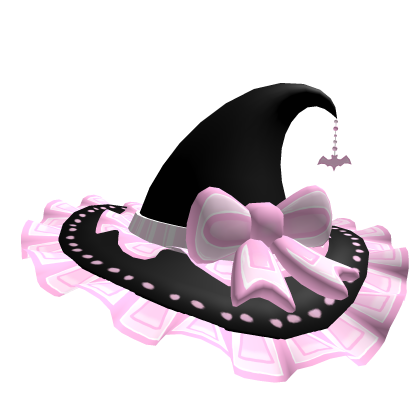 Pink and Black Witch Hat Roblox item
