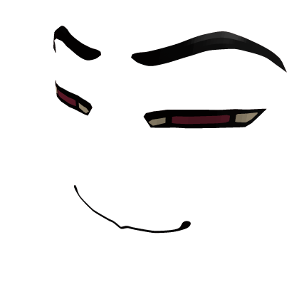 Sleepy Smug Red Eyes Face Roblox item
