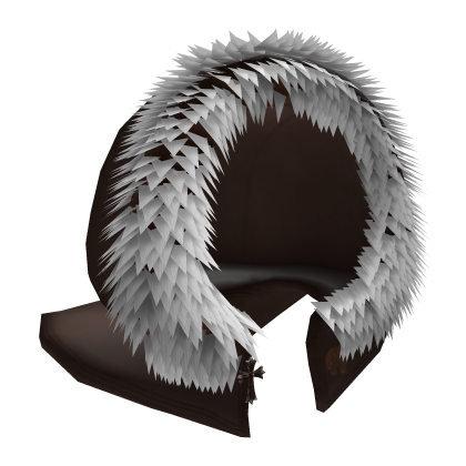 Brown Winter Chrome Details Fur Hood