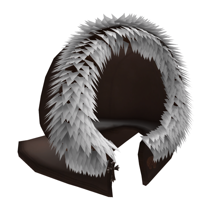 Brown Winter Chrome Details Fur Hood