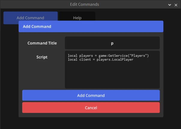Commands Plugin