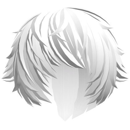 messy white vampire emo anime hair w tufts