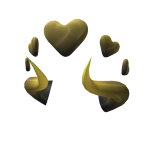 Black & Yellow Devil Horn Heart Crown