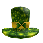 Shiny Green Golden Clover's Top Hat