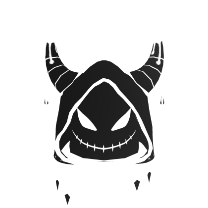 White Cartoony Evil Hood
