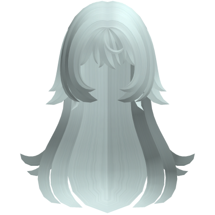 teal moe wispy spiky fluff long hair