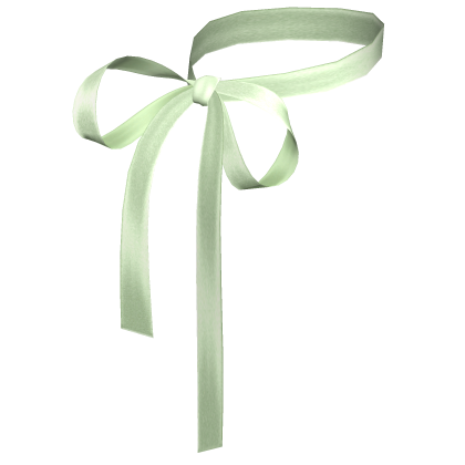 Dainty Coquette Ribbon Bow Necklace Mint Green thumbnail