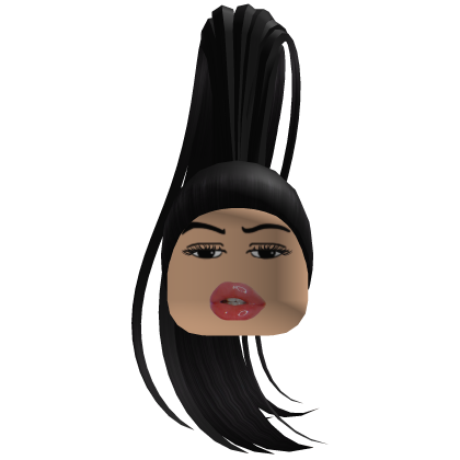 Ponytail Diva Hair Black Roblox item