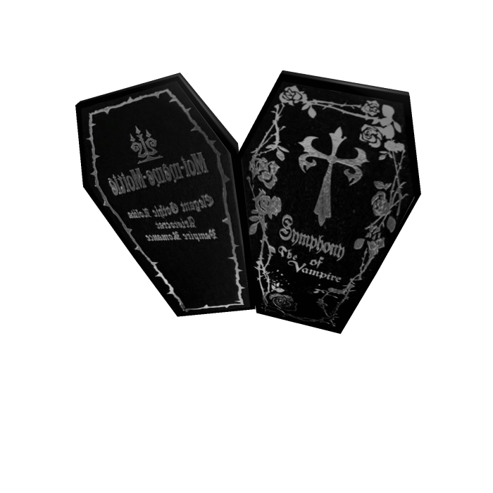 gothic coffin vampire notebook