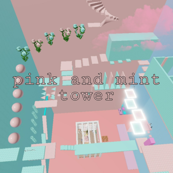  핑크 민트  타워 pink and mint tower (타워미완성)