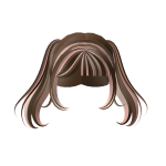 Cute Pigtails Brown With Pink