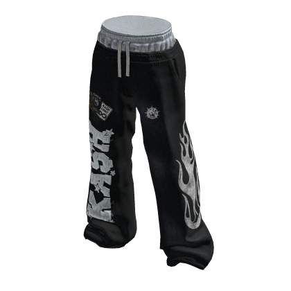 [KASH LIMIT] Y2k Baggy Double Waisted Sweatpants thumbnail