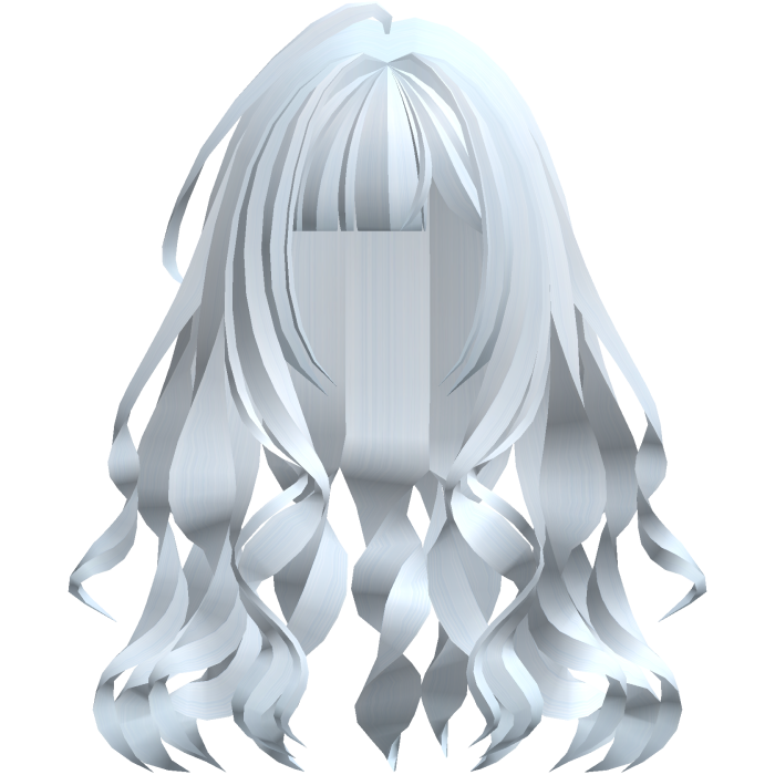 cute messy wispy long wavy hair pastel blue