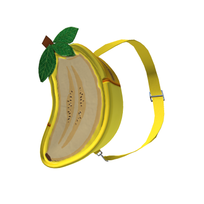 Yellow Banana Fruit Backpack Y2K Aesthetic 