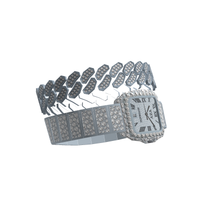 Stack Cuban Watch Bracelet