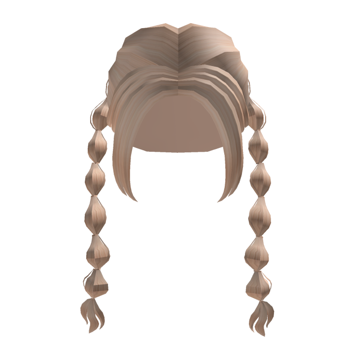 ♡ Adorable long moe low wavy pigtails in blond