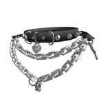 black emo goth choker necklace