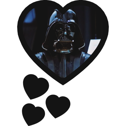 Darth Vader Thinking Hearts Star Wars