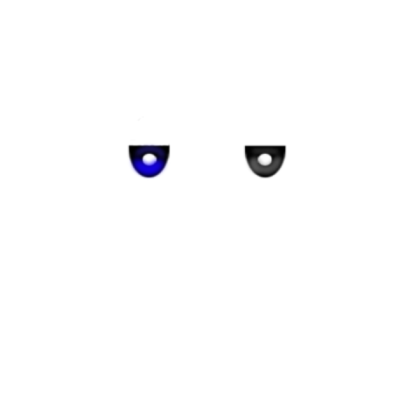 Half Blue and Grey Serious Eyes Roblox decal