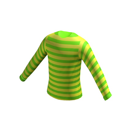 Green and Yellow Striped Shirt thumbnail