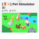 Pet sim x fan group giving pets for free