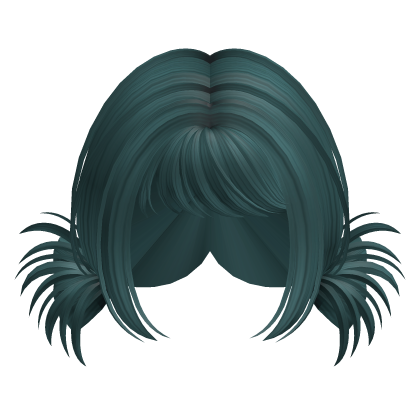 Y2K It Girl Double Buns Hair (Dark Teal) Roblox item